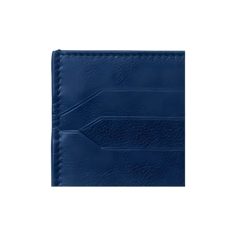 MONTBLANC Meisterstuck Full grain Calf Leather Card Holder Men's Midnight Blue-4