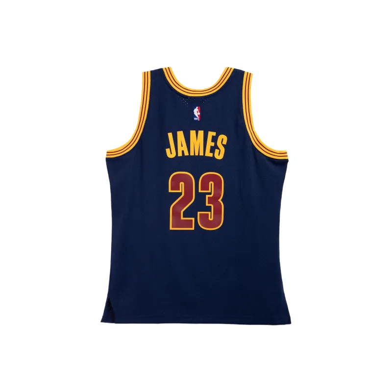 Mitchell & Ness x NBA SWINGMAN Fan Edition LeBron James Basketball Jersey Unisex Dark Blue-1
