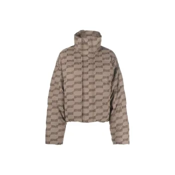 Balenciaga Monogram Puffer Jacket 'Beige/Brown'