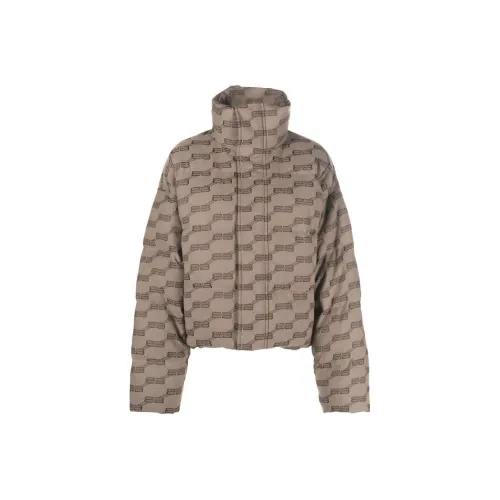 Balenciaga Monogram Puffer Jacket 'Beige/Brown'