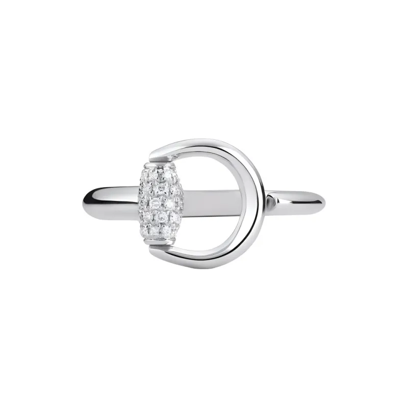 GUCCI 18K Gold, Diamond Rings Unisex Silver-2