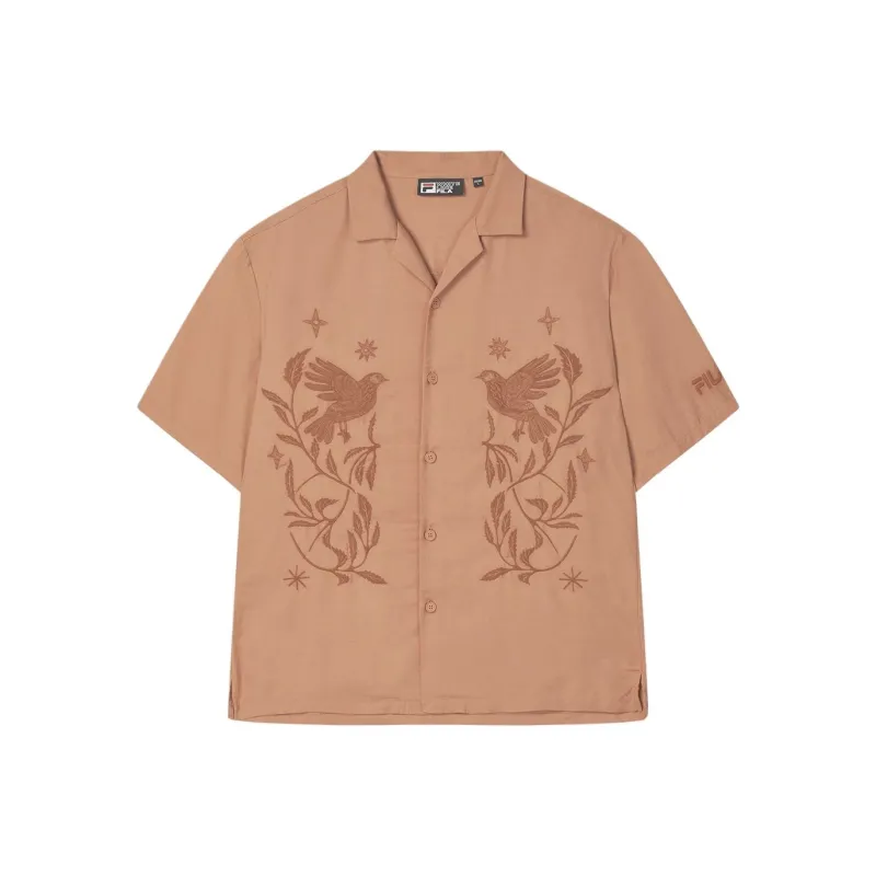 FILA SS25 Shirt Men's Dark Night Orange or-0