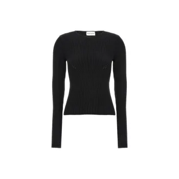 Magda Butrym Sculpted Rib Knitted Top