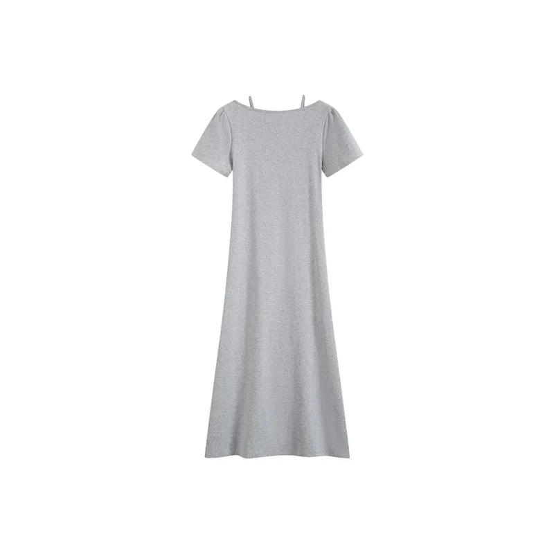 HANDAIWEI Short Sleeved Dress Women's-4