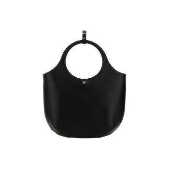 COURREGES Logo Plaque Top Handle Bag