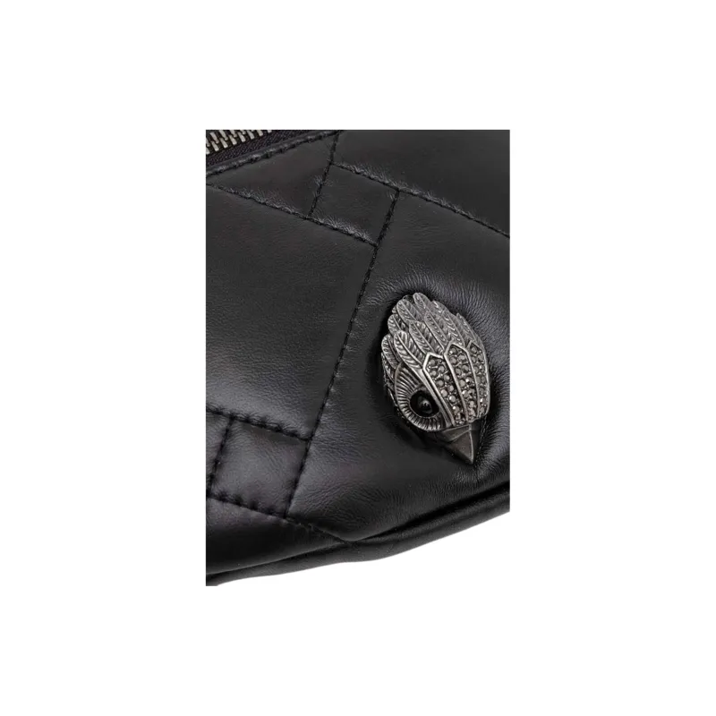 Kurt Geiger London Kensington Leather Fanny Pack Small Size Women's Black-2