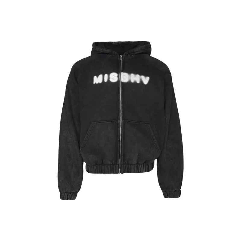 Misbhv Community Zipped Hoodie 'Vintage Black'-0