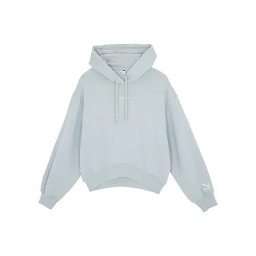 PUMA CLASSICS SLOUNGE GIRL HOODIE TR Sweatshirt Women's Platinum Gray