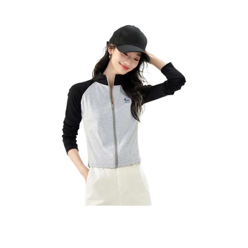  CHOCOOLATE Raglan Sleeve T Shirt Women's Gray-0