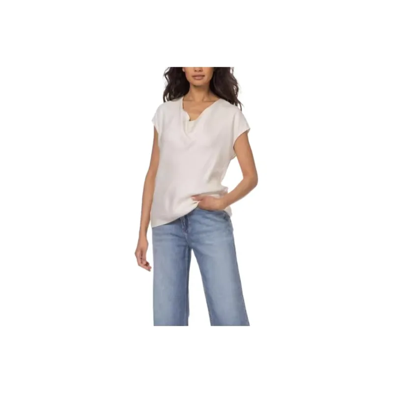 VINCE Cowl neck Silk Blouse-0