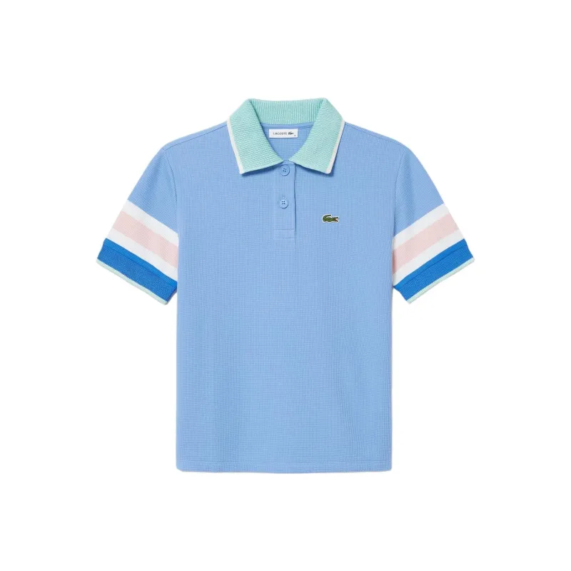 LACOSTE Polo Shirt Women's Blue-0
