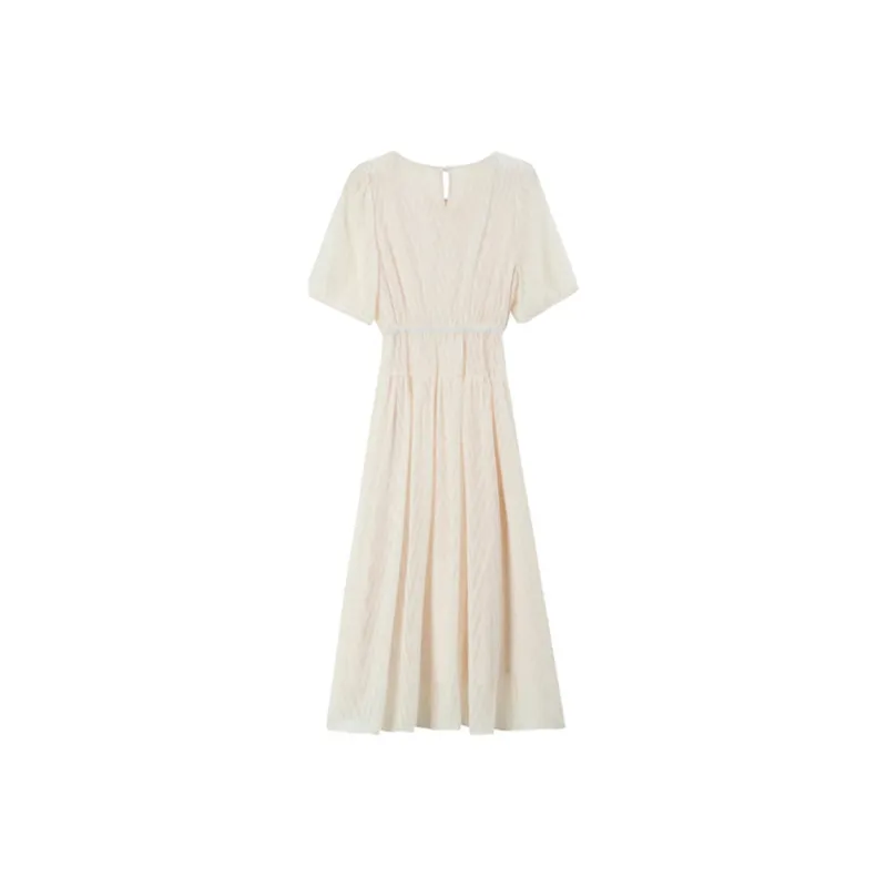 JOSR Short Sleeved Dress Women's Apricot-1