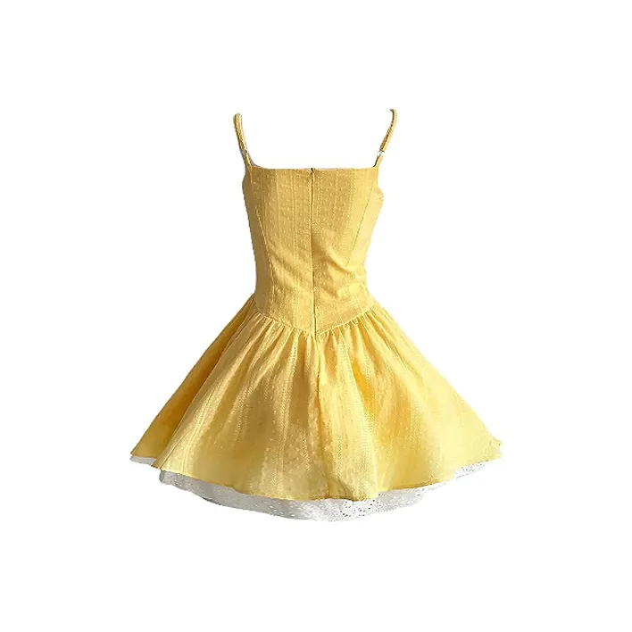 KYKW Slip Dresses Women's Yellow-1