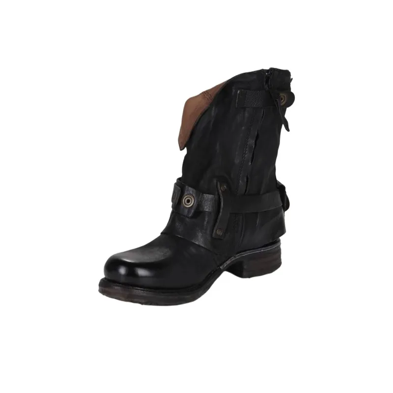 AirStep Saint Bike Ankle Boots Women's Black-1