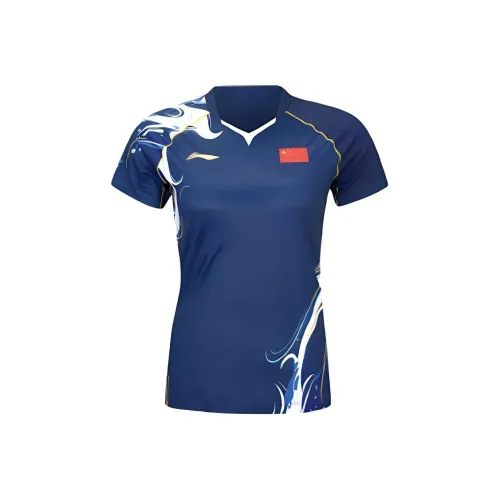 LiNing T-Shirt Women's Dark Ship Blue