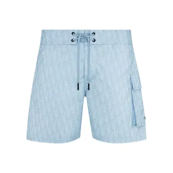 DIOR FW25 Swimming Shorts Men's Sky Blue