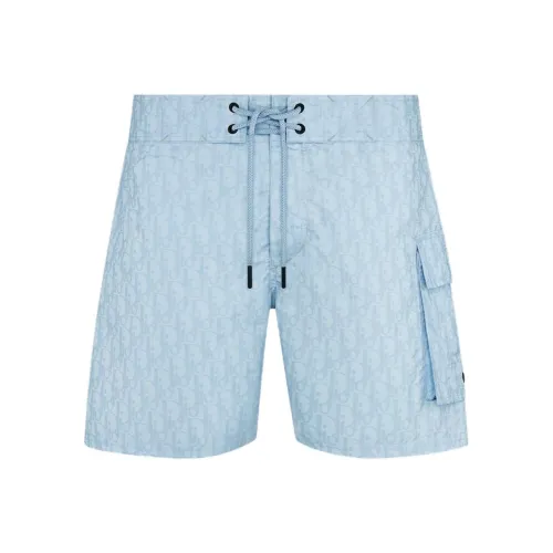 DIOR FW25 Swimming Shorts Men's Sky Blue