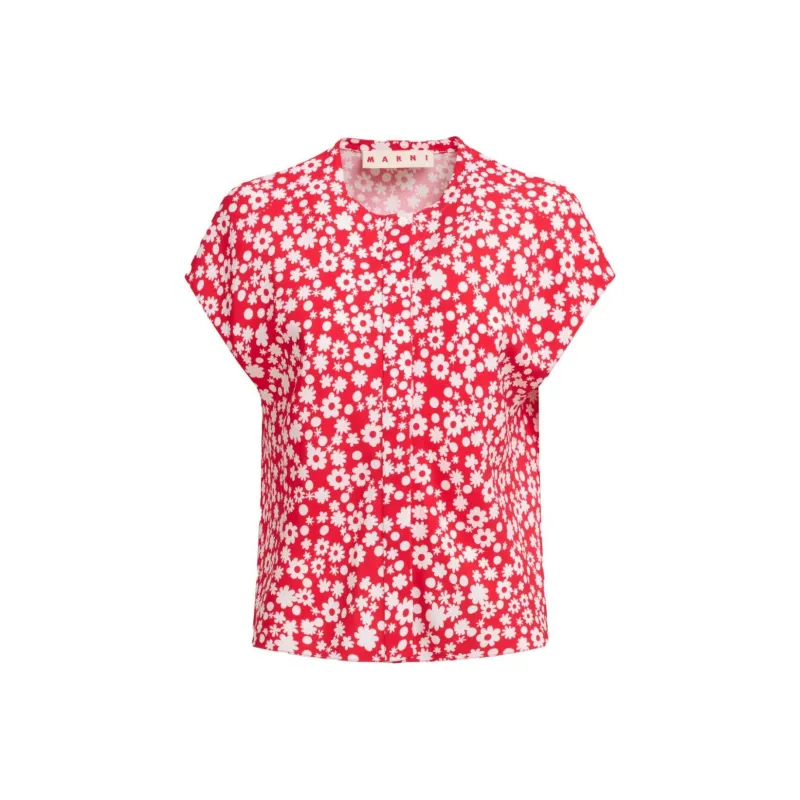 MARNI Floral Print Shirt-0