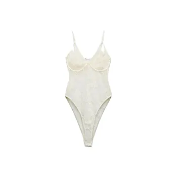 ZARA Bodysuits Women's Raw White