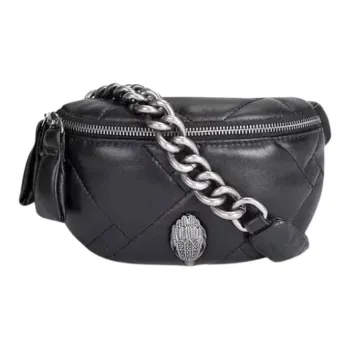 Kurt Geiger London Kensington Leather Fanny Pack Small Size Women's Black