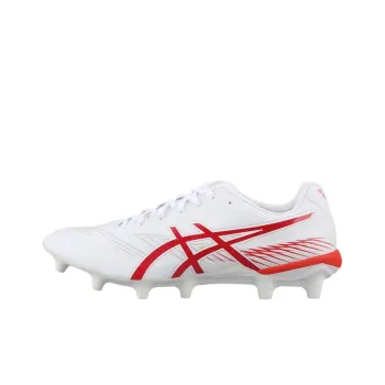Asics FG Rubber Long Studs Anti Slip Wear Resistant Soccer Shoes Men's White