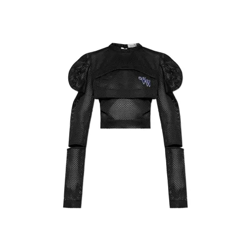 Vivienne Westwood Logo Embroidered Perforated Top