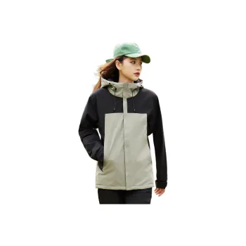 JEANSWEST Contrasting Warmth, Loose Simple Hooded Overalls, Outdoor Sports And Leisure Fall Women's