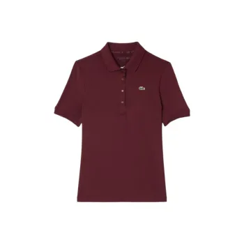 LACOSTE Polo Shirt Women's Bordeaux Red