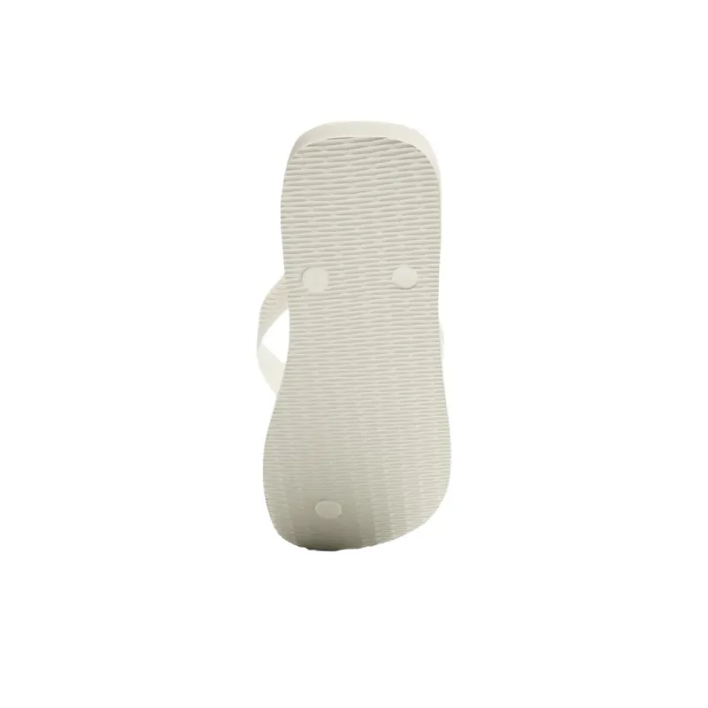 Havaianas x ZARA Rubber Sole Abrasion Resistant Flip Flops Men's White-4