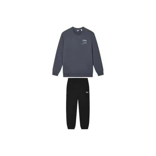 FILA Casual Sportswear Men Wall Mud Gray+Jet Black