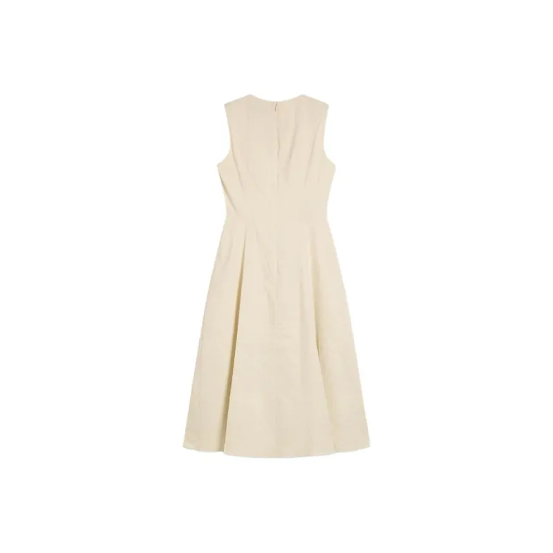 THEORY Sleeveless Dress Women's Light Linen-1