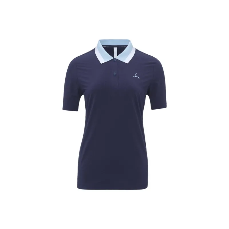 LI NING 1990 Golf Series Polo Shirt Women's Sailor Blue-0