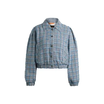 HUGO BOSS Check pattern Tweed Jacket