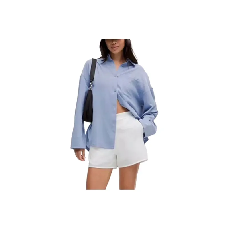 Lululemon Light Woven Oversized Shirt Women's White-2