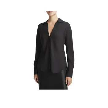 VINCE Georgette Silk Shirt