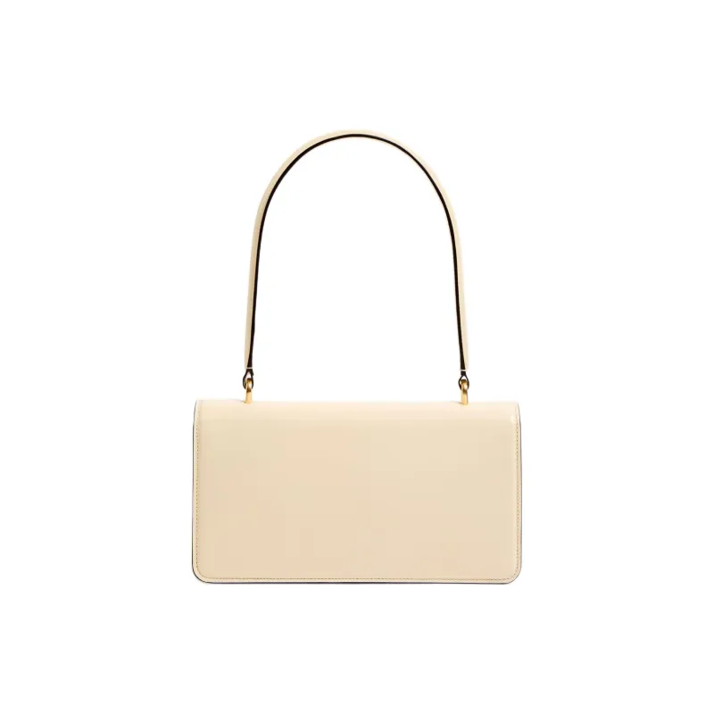 Valentino GARAVANI Bright Calfskin Shoulder Bag Women's Cream White-3