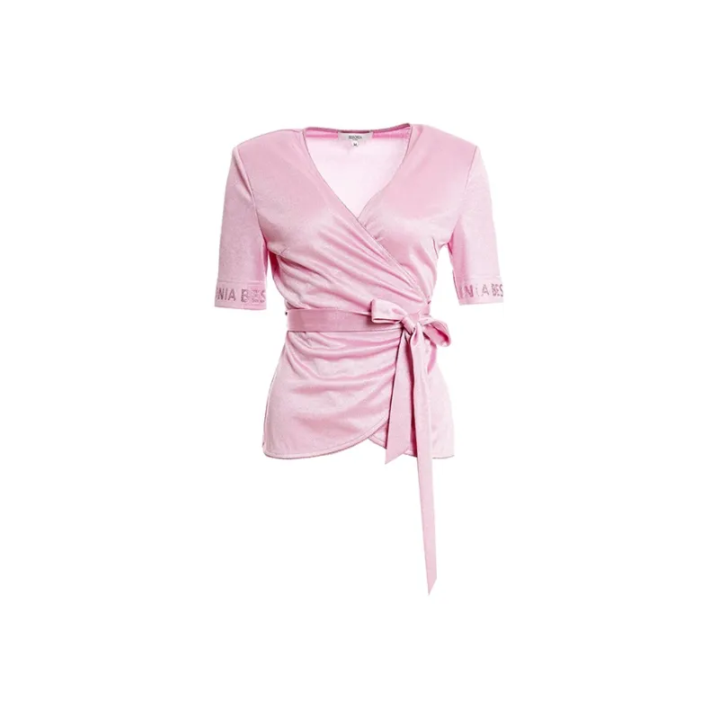 BESIONIA T Shirts Women's Pink-0