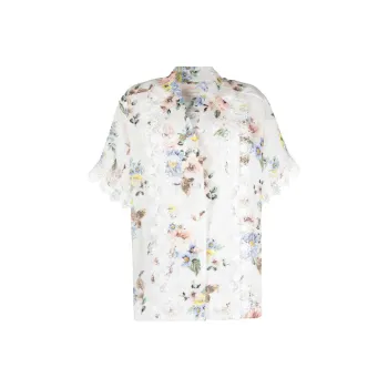 Zimmermann Floral print Lace appliqué Shirt