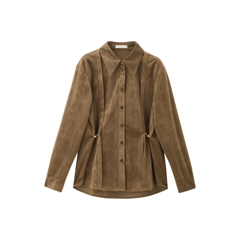 UNIQLO Shirts Women's 87 Coffee-0