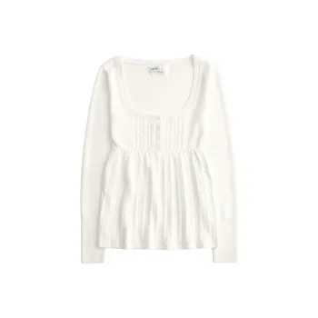 Hollister Sweater Women's White