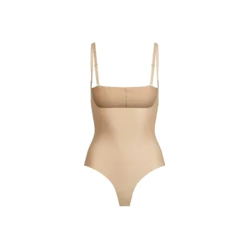 SKIMS BODY CORE SCULPT OPEN BUST THONG BODYSUIT Jumpsuit Women's CLAY/Clay