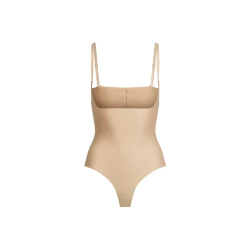SKIMS BODY CORE SCULPT OPEN BUST THONG BODYSUIT Jumpsuit Women's CLAY/Clay