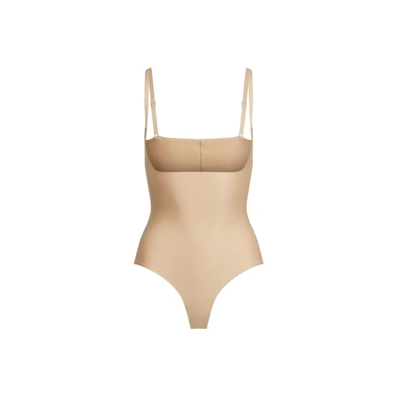 SKIMS BODY CORE SCULPT OPEN BUST THONG BODYSUIT Jumpsuit Women's CLAY/Clay-0