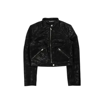 Misbhv Cropped Faux leather Jacket