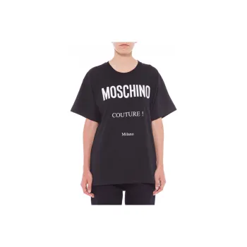 MOSCHINO Logo Printed Crewneck T Shirt