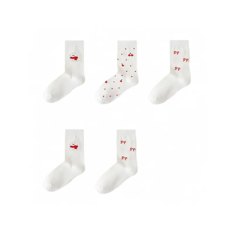 H YXIANG Mid Calf Socks Women's Combo Set-22