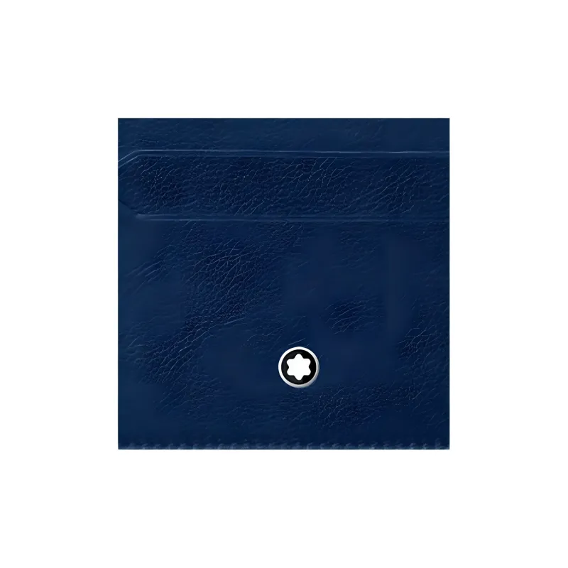 MONTBLANC Meisterstuck Full grain Calf Leather Card Holder Men's Midnight Blue-2