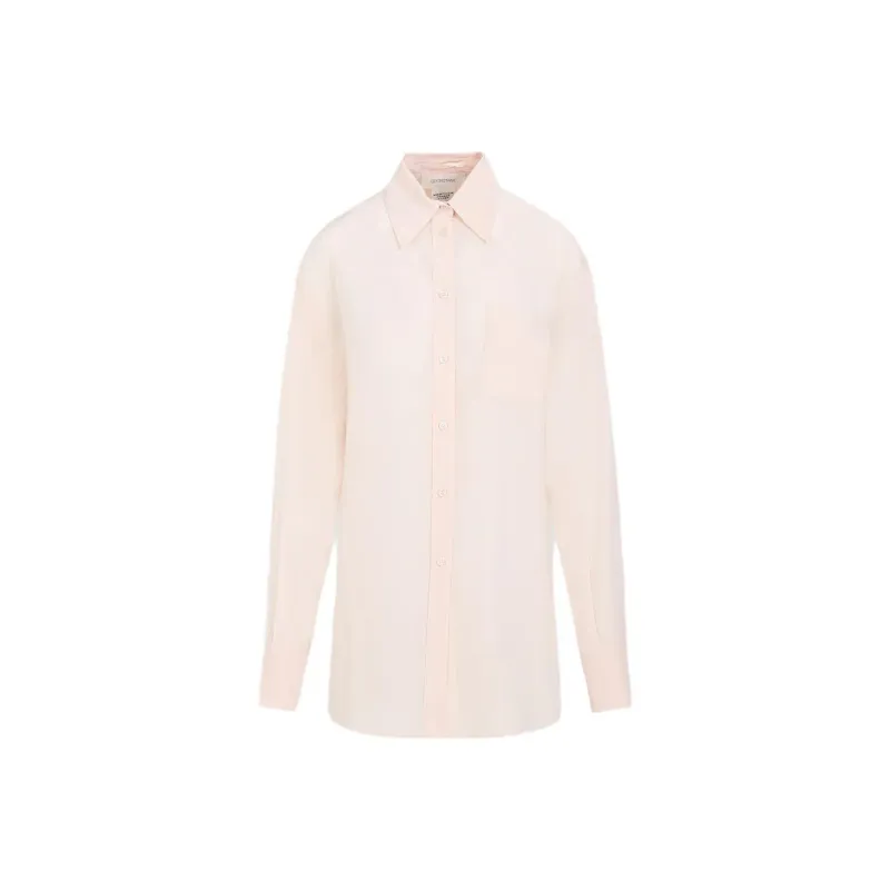 SportMax Buttoned Curved Hem Shirt-0