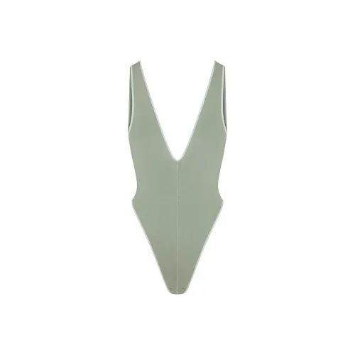 SKIMS SEAMLESS MODAL DEEP PLUNGE BODYSUIT Bodysuits Women's MINERAL/Mineral