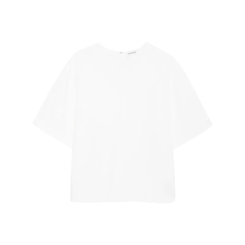 Anine Bing Maddie Crepe T shirt-0